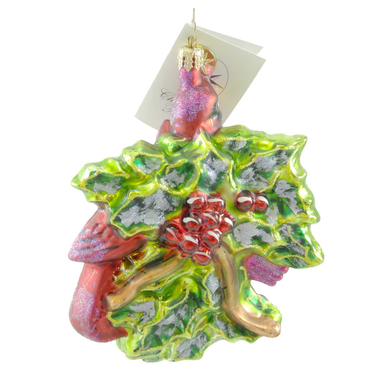 Christopher Radko Regal Red Birds - - SBKGifts.com