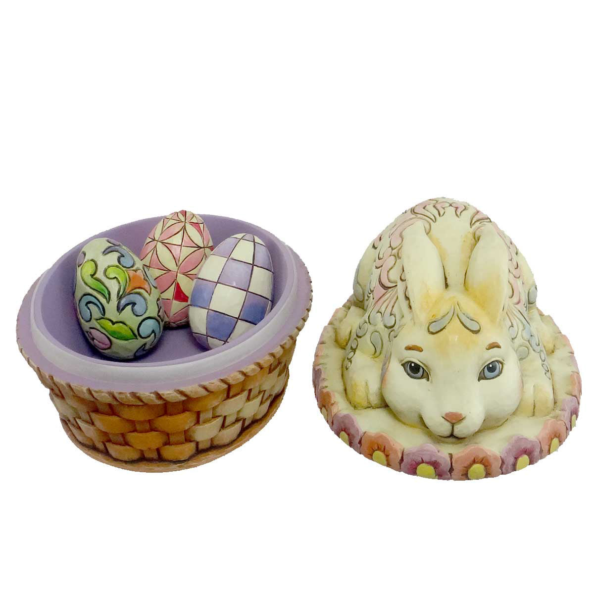 Jim Shore Tisket, Tasket, Bunny In A Bask - - SBKGifts.com