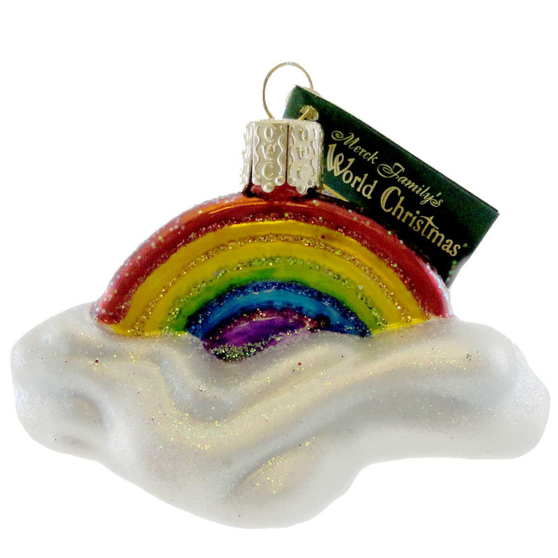 Old World Christmas Rainbow Glass Ornament Christmas Cloud 22021 (15140)