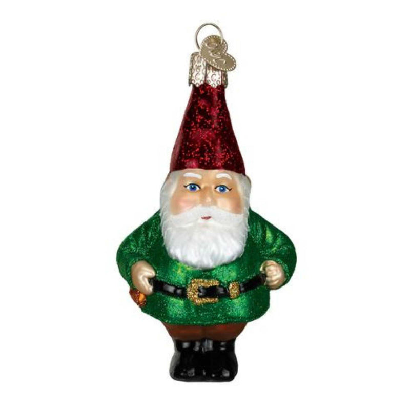 Old World Christmas Gnome - One Ornament 3.75 Inch, Glass - Ornament Gardening 24133 (15141)