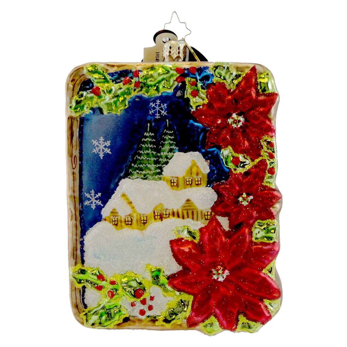 Christopher Radko Poinsettia Place - - SBKGifts.com