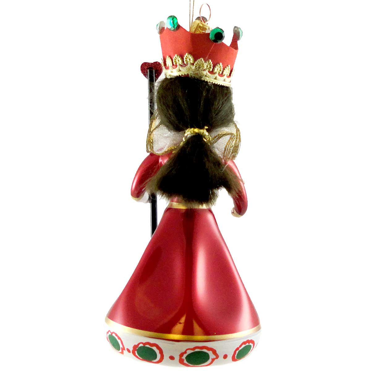 De Carlini Italian Ornaments Queen Of Hearts. - - SBKGifts.com