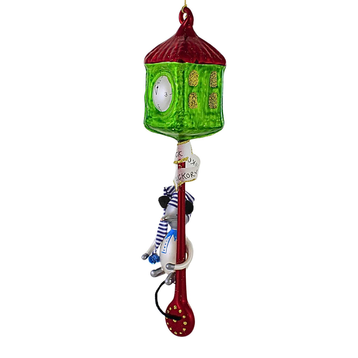 De Carlini Italian Ornaments Hickory Dickory Dock - - SBKGifts.com