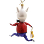 De Carlini White Rabbit With Watch - - SBKGifts.com