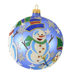 Larry Fraga Snowmans Ball Glass Christmas Snowman Ornament 4116 (15283)