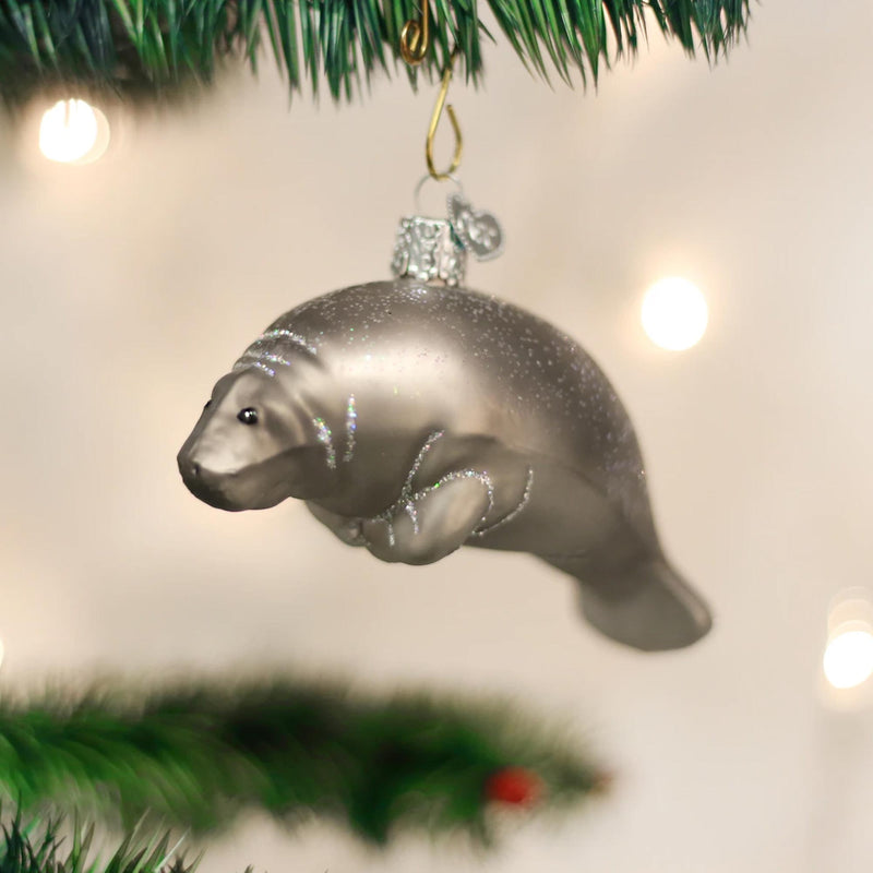 Old World Christmas Manatee - - SBKGifts.com