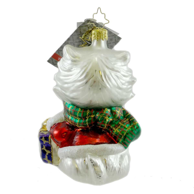 Christopher Radko Westie Noel - - SBKGifts.com