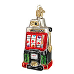 Old World Christmas Slot Machine - One Ornament 3.25 Inch, Glass - Ornament Christmas Glittered Gambling 44038 (16196)
