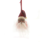 Christmas Jolly Santa Head Ornament Resin/Fabric 68655 (16332)