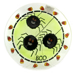 Tabletop Spider Fused Plate Glass 13 Inch Round Halloween Platter 68476 (16356)