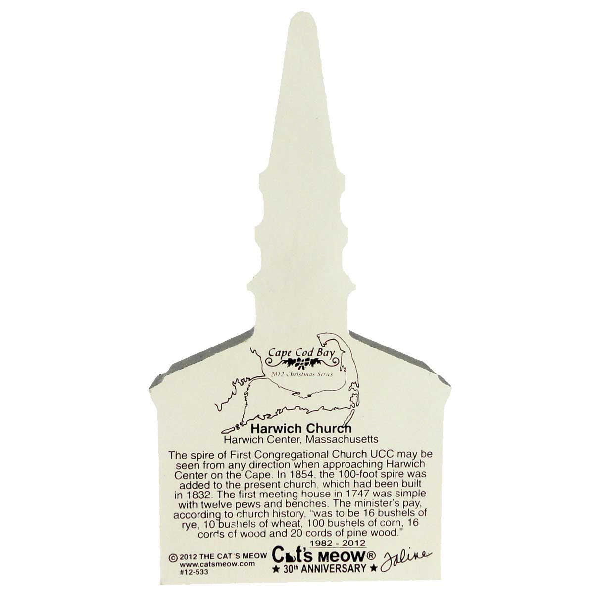 Cat's Meow Village Harwich Church - - SBKGifts.com