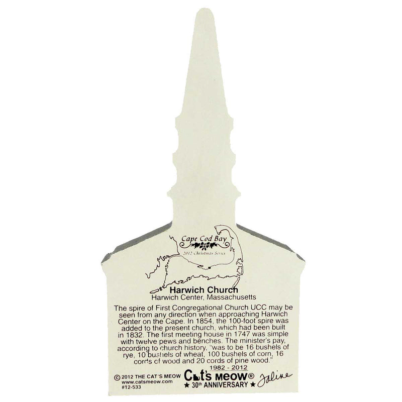 Cat's Meow Village Harwich Church - - SBKGifts.com