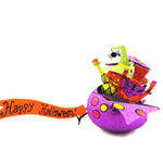 Halloween Booville Bat Ride Metal/Glitter Ornament Cat Pumpkin Bat 68427 (16441)