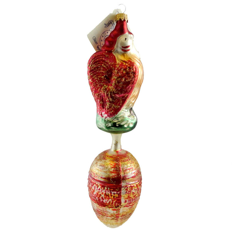 Larry Fraga Rooster On Egg - - SBKGifts.com