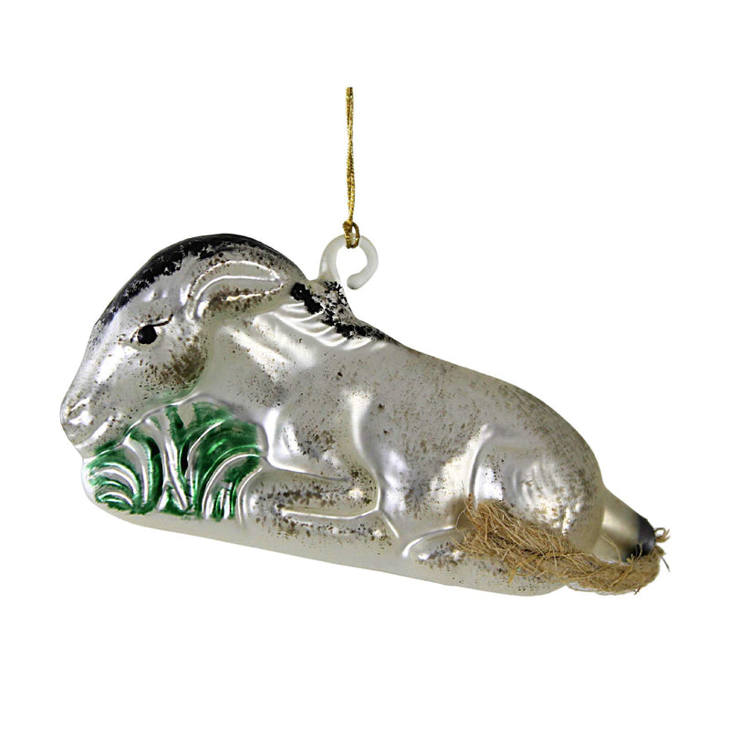 Larry Fraga Designs Donkey - 1 Ornament 1.75 Inch, Glass - Christmas Ornament Nativity 5062 (16610)