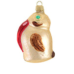 Larry Fraga Pelican Blown Glass Ornament Christmas Bird Ocean 5089 (16733)