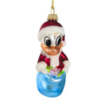 Larry Fraga Quack Duck Blown Glass Christmas Ornament Santa 5088 (16735)