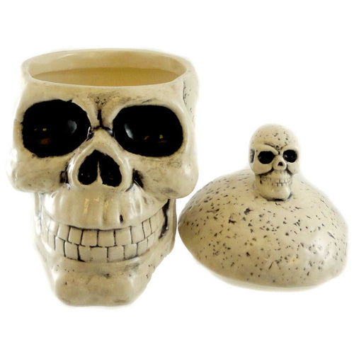 Tabletop Skull Box With Lid - - SBKGifts.com