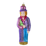 Larry Fraga Show Time Blown Glass Christmas Ornament Clown 5156 (16877)
