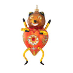 Larry Fraga Designs Orange Bug - 1 Ornament 7 Inch, Glass - Halloween Ornament Bug Bear Ss0203 (17046)