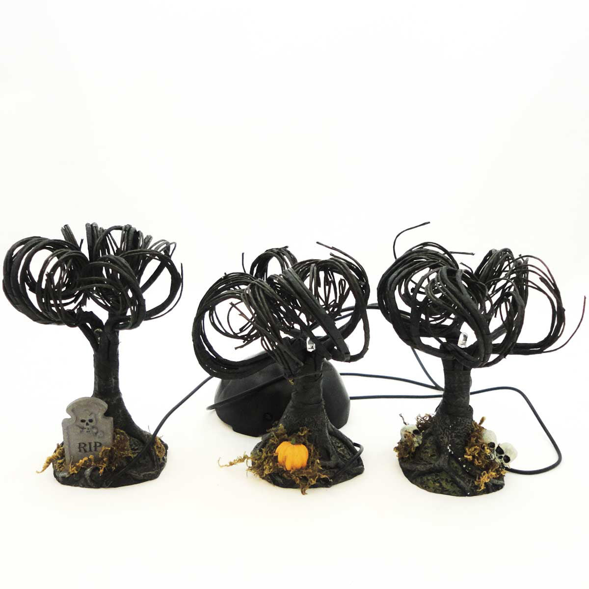 (17127) Haunted Sounds Lit Trees Set/3