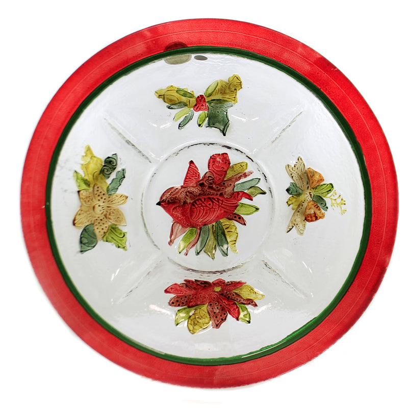 Tabletop Red Bird 5 Section Server Fusion Glass 3Gch4080