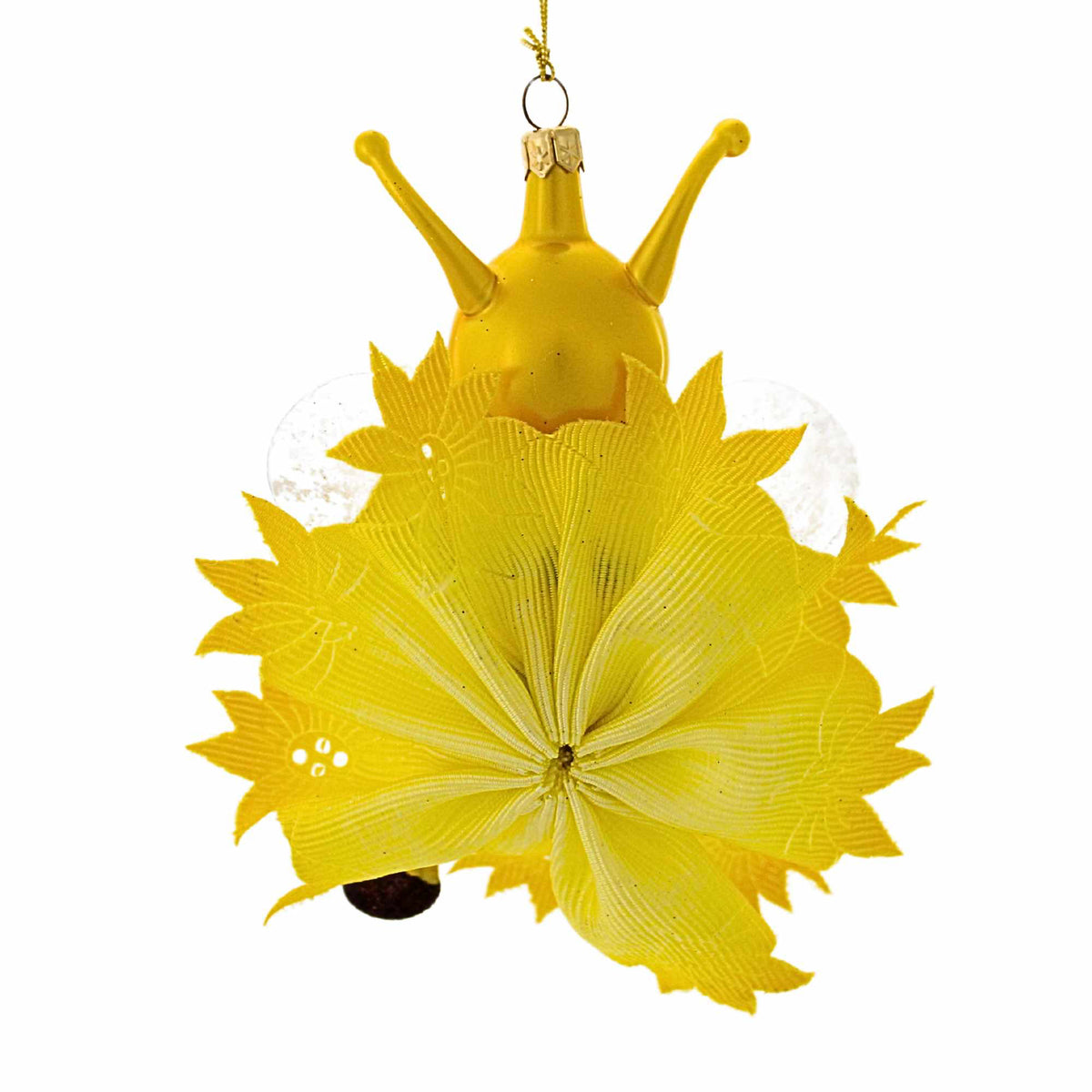 De Carlini Italian Ornaments Bee In The Flower - - SBKGifts.com
