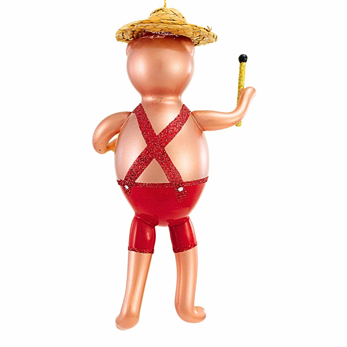 De Carlini Italian Ornaments Bear Band With Drum - - SBKGifts.com