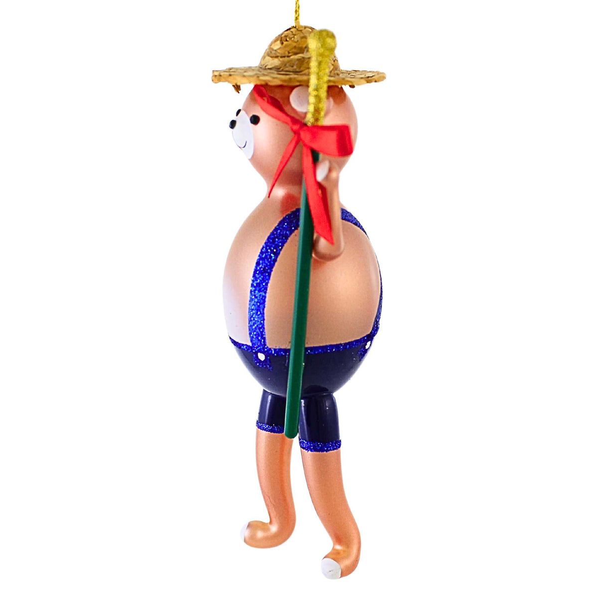 De Carlini Italian Ornaments Bear Band With Stick - - SBKGifts.com