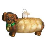 Old World Christmas Wiener Dog - One Ornament 2 Inch, Glass - Christmas Ornament Dachshund 12247 (17662)