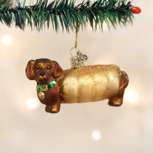 Old World Christmas Wiener Dog - - SBKGifts.com
