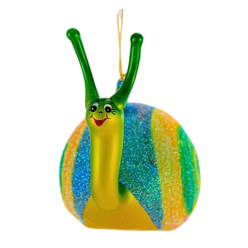 De Carlini Italian Ornaments Rainbow Snail - - SBKGifts.com