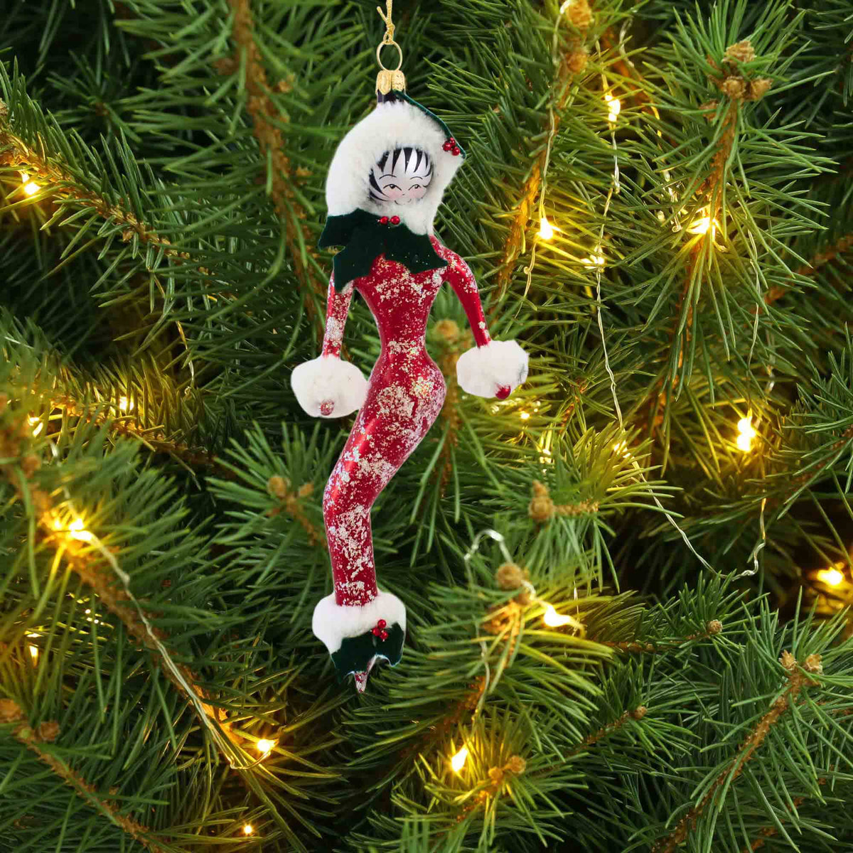 De Carlini Italian Ornaments Mistletoe Mermaid - - SBKGifts.com