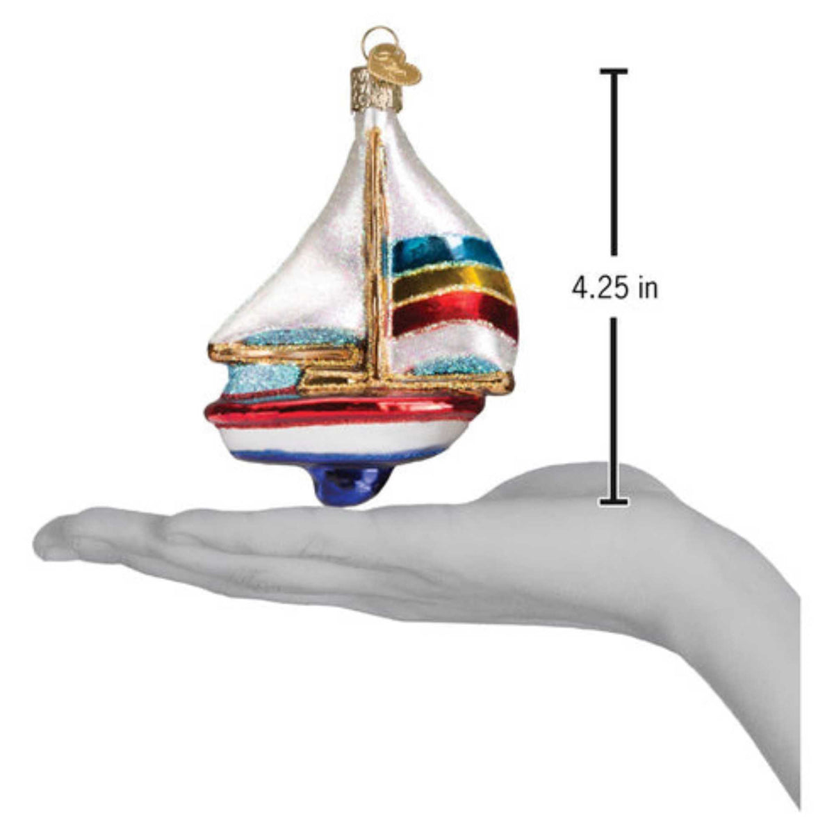 Old World Christmas Sailboat - - SBKGifts.com