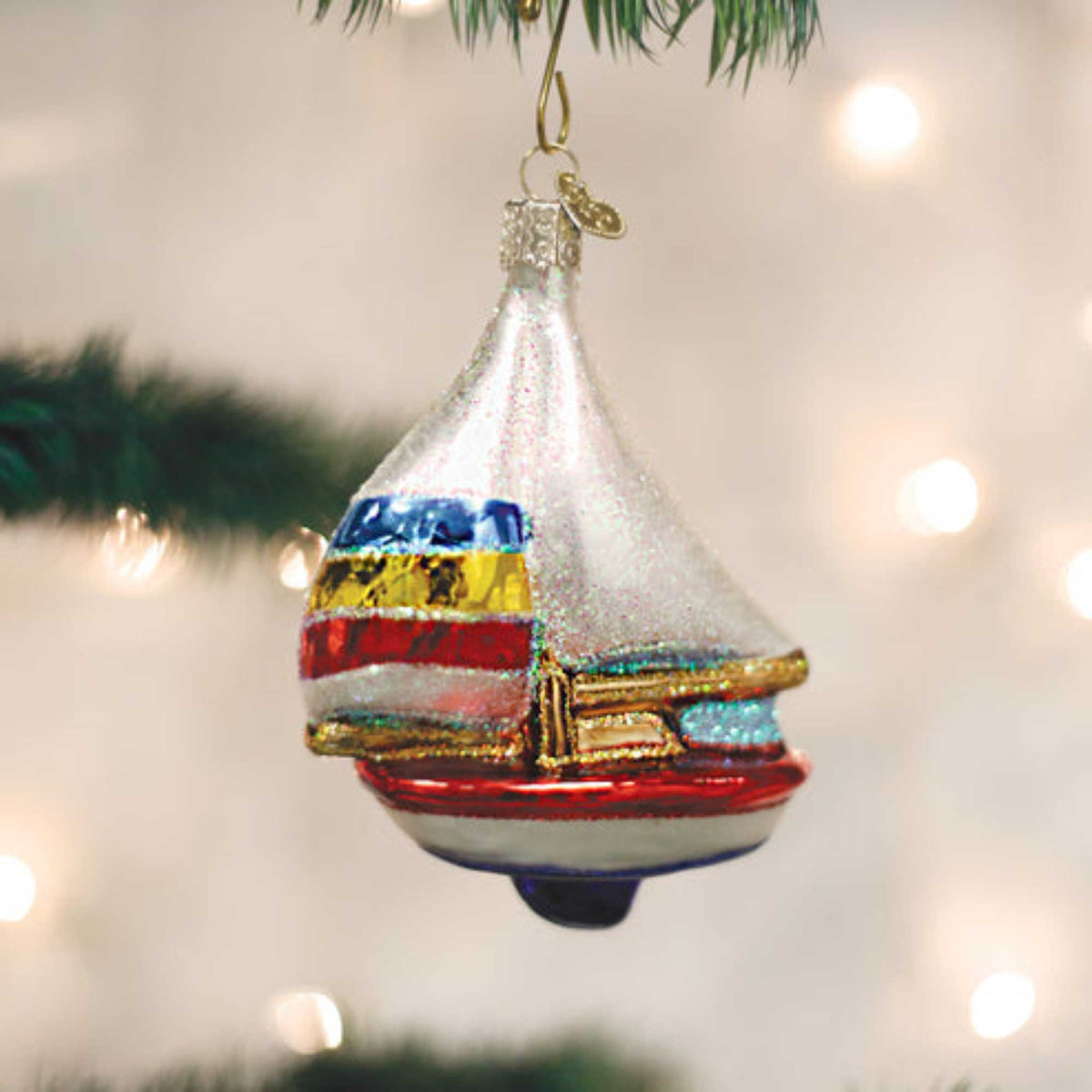Old World Christmas Sailboat - - SBKGifts.com