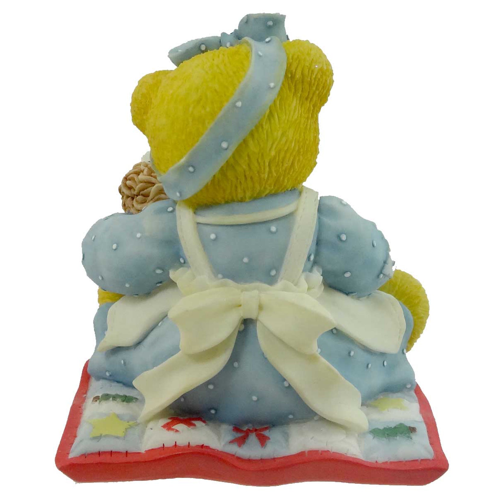 Cherished Teddies 3.00In Suzanne, Resin, Teddy Bear Snowman Basket
