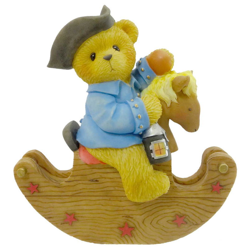 Cherished Teddies Paul Resin Teddy Bear Lantern Horse 676888 (18208)