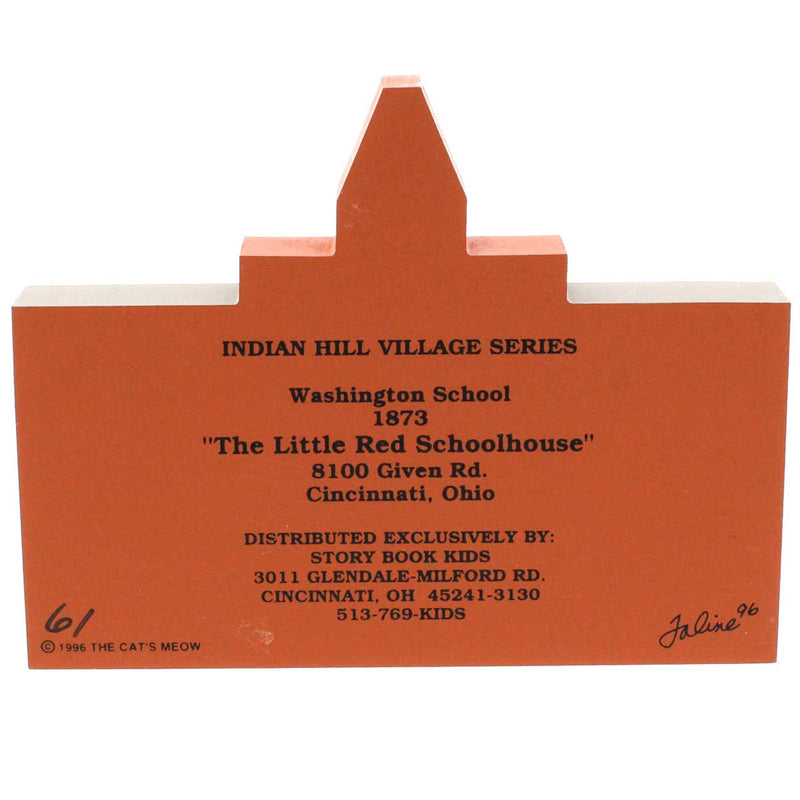 Cat's Meow Village Little Red Schoolhouse - - SBKGifts.com