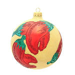 Larry Fraga Designs Chili Peppers - 1 Ornament 5.5 Inch, Glass - Ornament Ball Spicy Red 3118 (18619)
