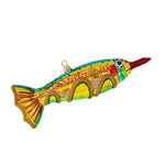 Larry Fraga Swordfish Blown Glass Ornament Fish Ocean Lake Rod Go836 (18629)