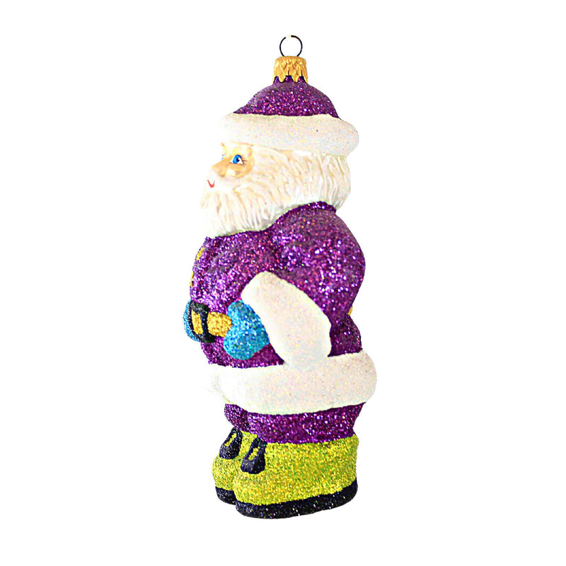 Larry Fraga Lavender Plum Santa - - SBKGifts.com