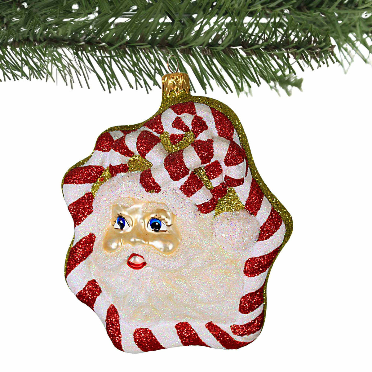 Larry Fraga Candy Cane Santa - - SBKGifts.com