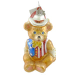 Christopher Radko President Teddy Glass Ornament Patriotic Bear (18842)
