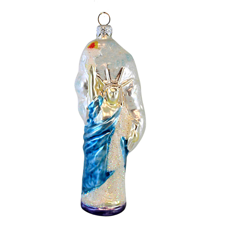 Larry Fraga Designs Statue Of Liberty - 1 Ornament 6.5 Inch, Glass - Christmas Ornament Patriotic 2006 (18869)