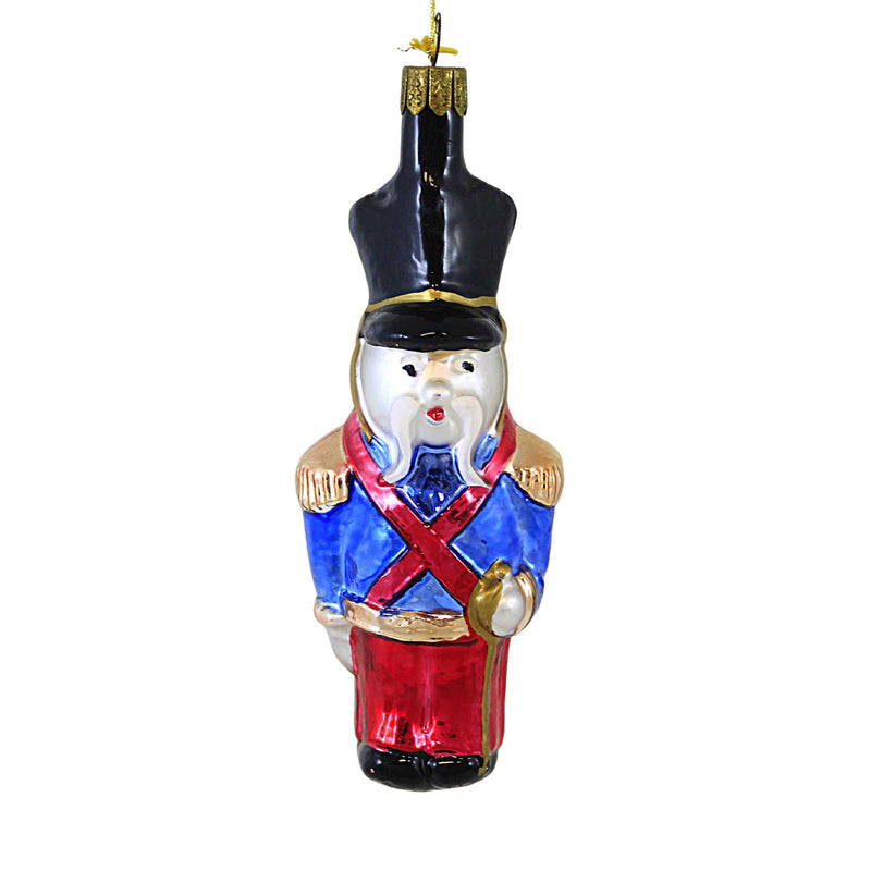 Larry Fraga Shiny Soldier Blown Glass Ornament Dresden Dove Christmas 9024 (18874)
