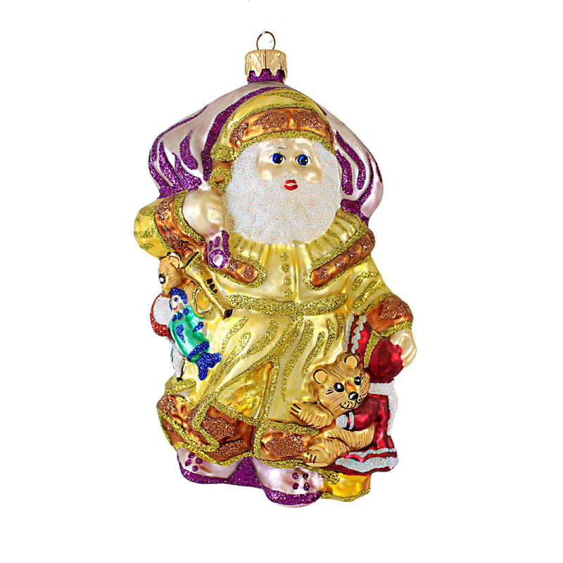 Larry Fraga Magical Santa Blown Glass Ornament Santa Christmas 352 (18882)