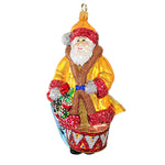 Larry Fraga Symphonic Santa Blown Glass Ornament Santa Drum Horn Violin 439 (18885)