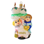 Larry Fraga Designs Christmas Baker - 1 Ornament 5.75 Inch, Glass - Ornament Chef Cooking 101 (18894)