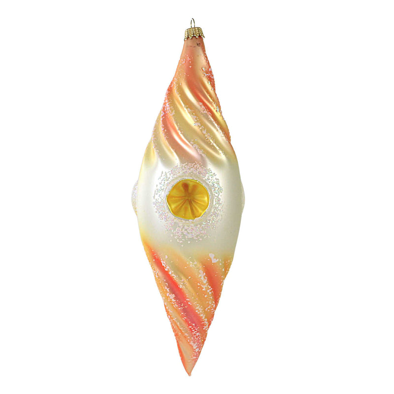 Larry Fraga Simple Classic Blown Glass Ornament Christmas Reflector 5191 (18936)