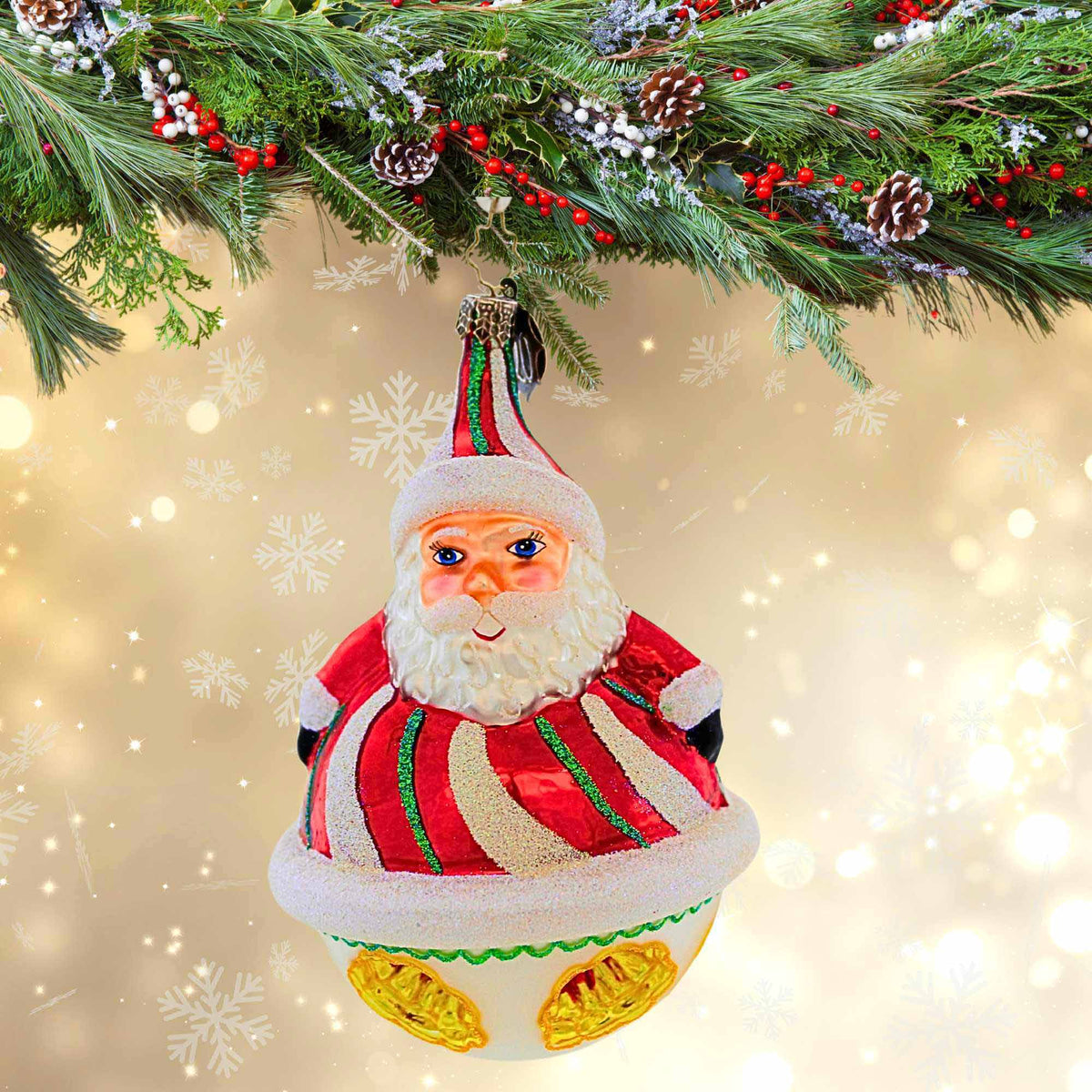 Christopher Radko Roly Poly Santa - - SBKGifts.com
